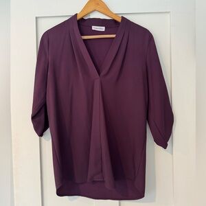 Last chance! Calvin Klein Deep VNeck Business Casual Blouse Women's Size S